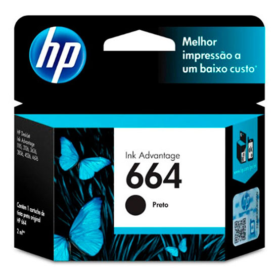 Tinta Negra HP 664