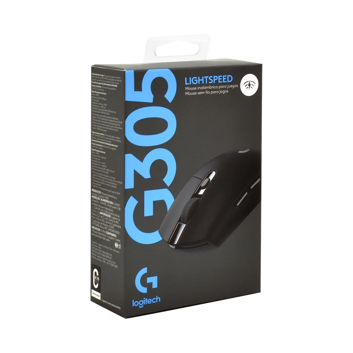 Mouse inalámbrico Logitech G305 LIGHTSPEED 12000 DPI negro 910-005281 - Imagen 2