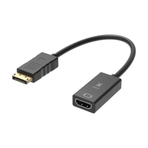 Adaptador Xtech XTC-378 DisplayPort macho a HDMI hembra de 20 cm en color negro
