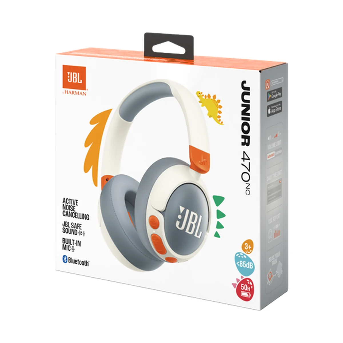 Audífonos JBL Junior 470NC ANC Blanco JBLJR470NCWHTAM - Imagen 3
