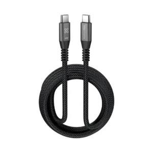 Cable USB-C a USB-C Klip Xtreme PowerGo 250 KAC-250-10FT de 3 metros negro