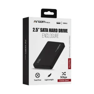 Caja ArgomTech ARG-AC-1032 para unidad SATA de 2.5 pulgadas con USB 3.0