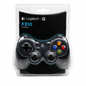 Gamepad Logitech F310 940-000110 negro y azul con conexión USB cableada