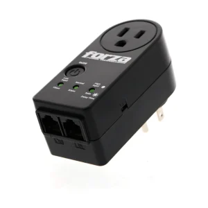 Protector de voltaje Forza FVP-1201N Zion-2K10 negro de 900 J y 1800 W