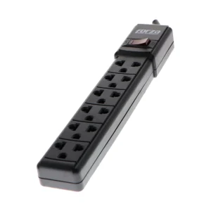 Regleta Forza PS-001B negra con 6 salidas universales